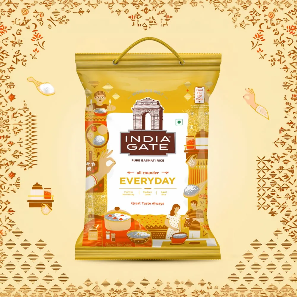India gate Everyday Basmati Rice (Medium grain) 1 kg